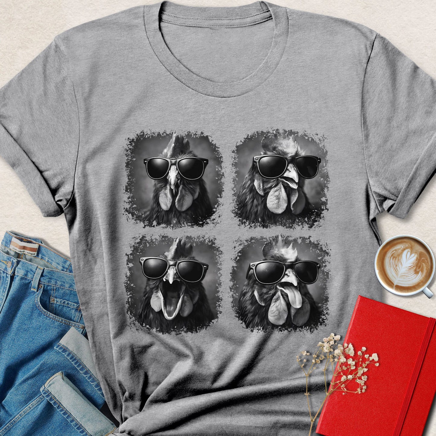 Funny Chicken Vegan Shirt Animal Lover Plant Based Graphic Tee