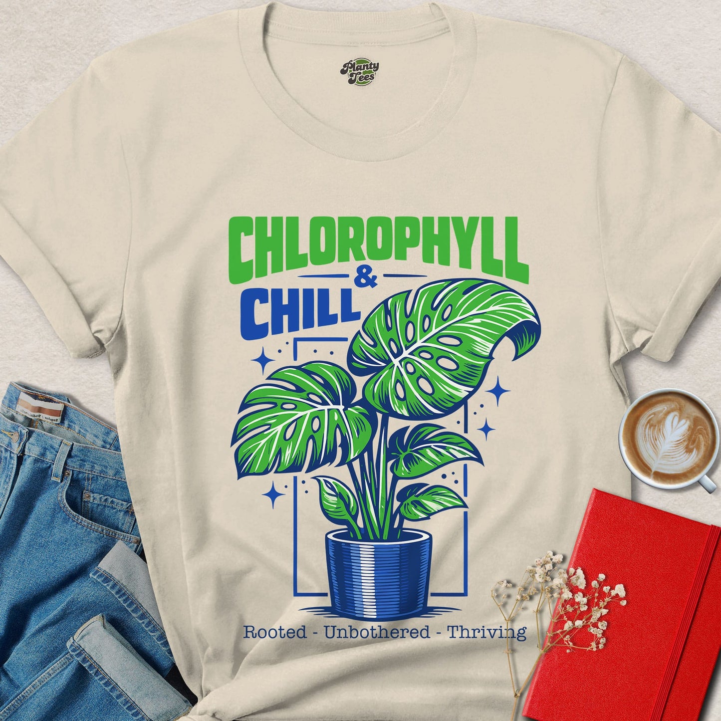 Chlorophyll and Chill Vegan T-Shirt