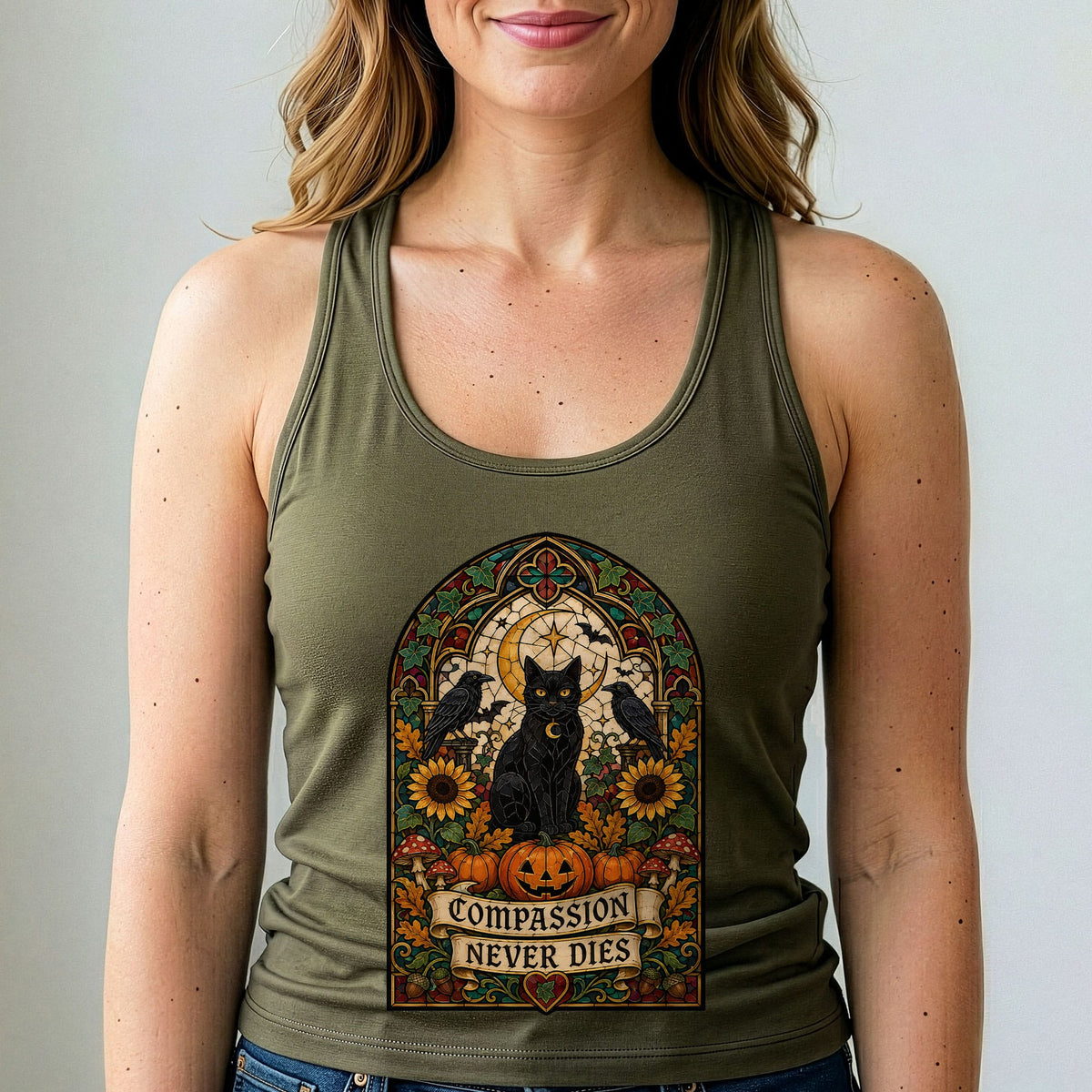 Compassion Never Dies Halloween Tank Top