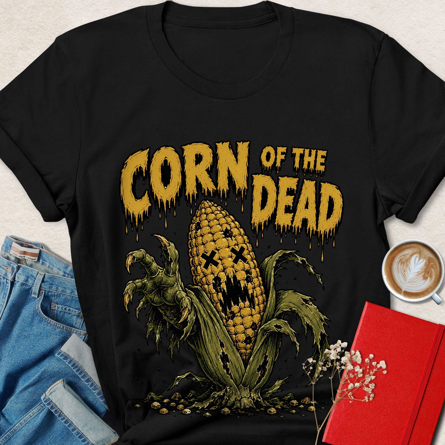 Corn of the Dead Funny Halloween Horror T-Shirt