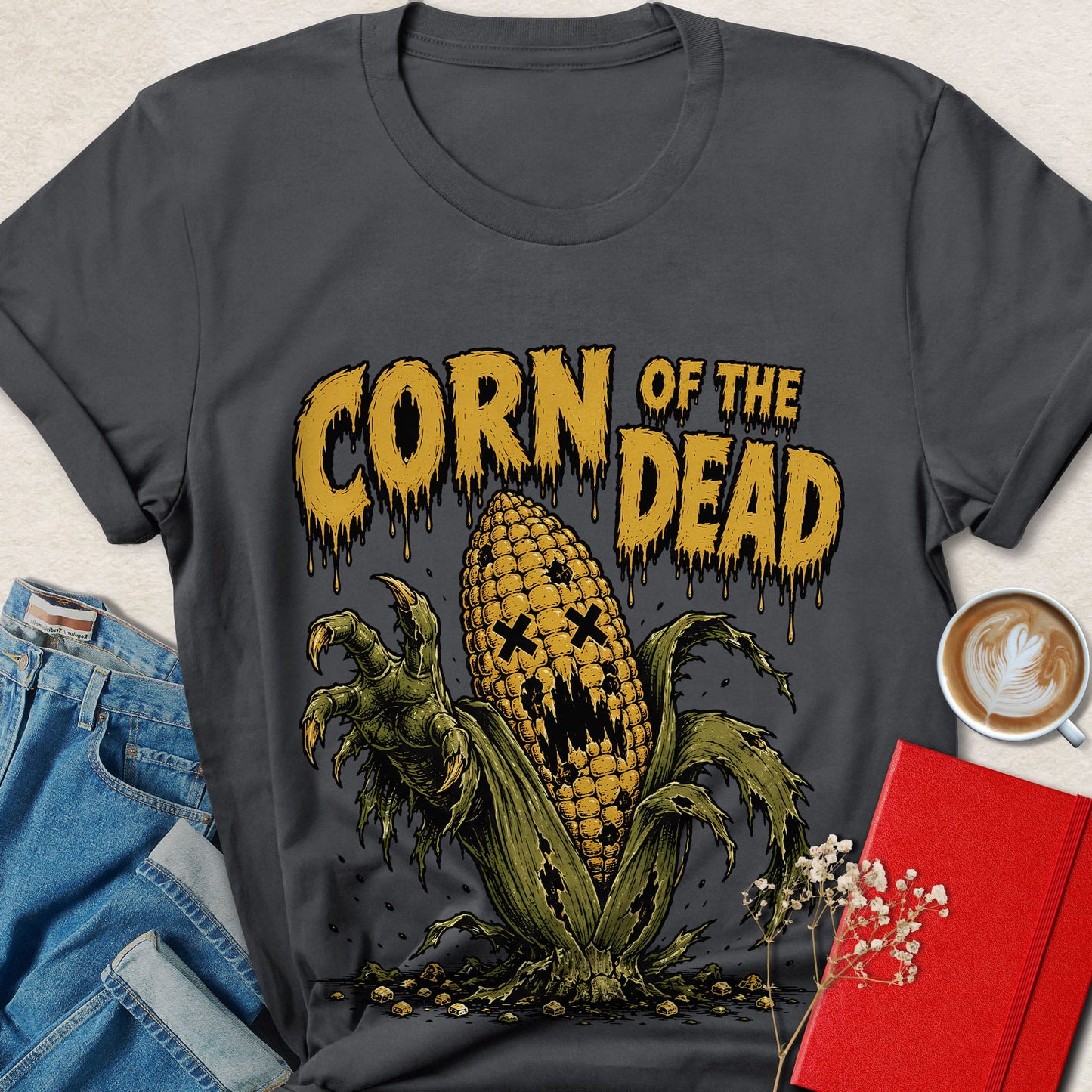 Corn of the Dead Funny Halloween Horror T-Shirt