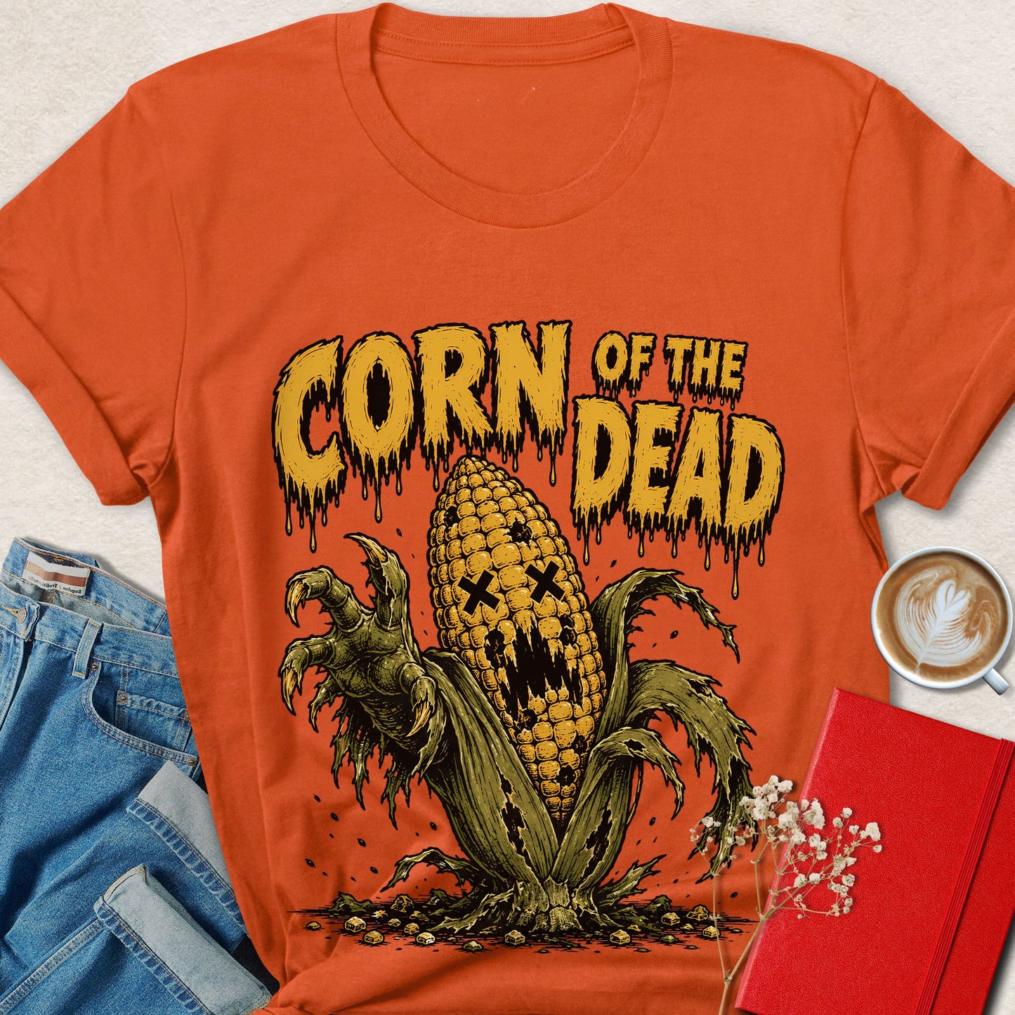 Corn of the Dead Funny Halloween Horror T-Shirt