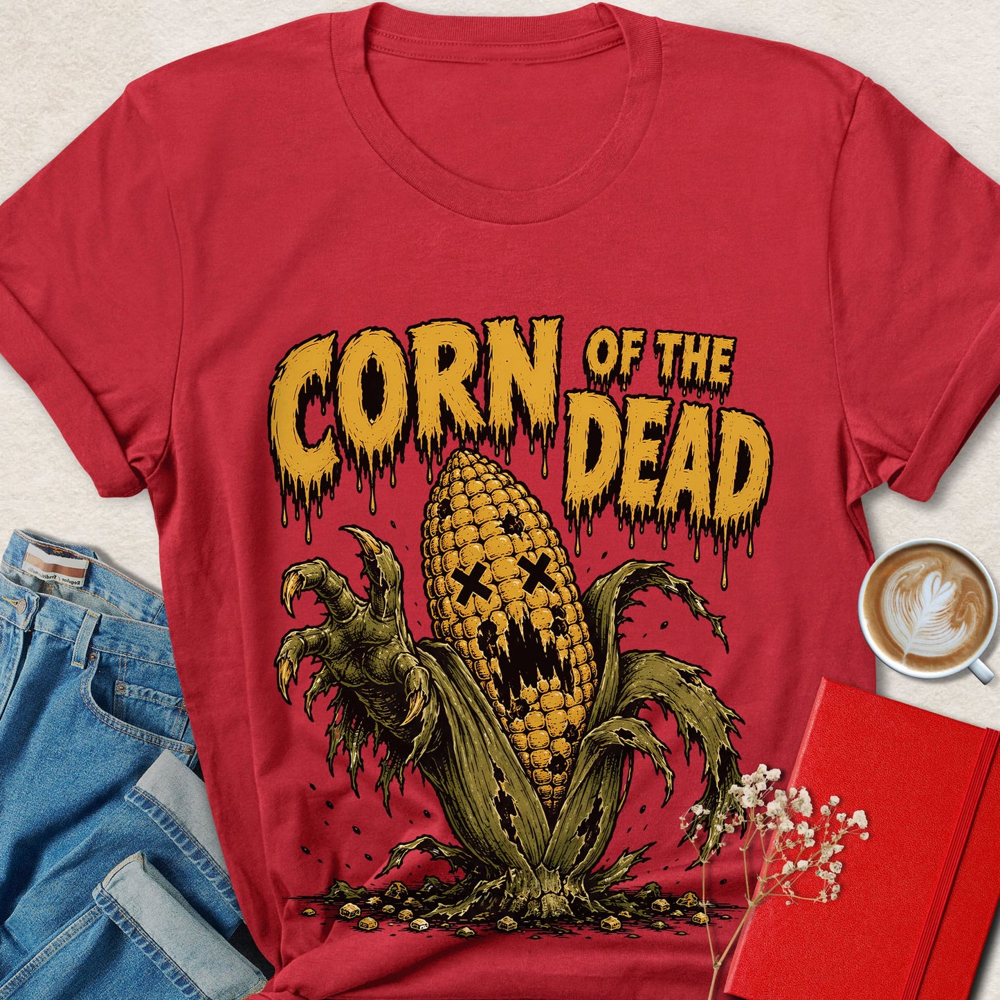 Corn of the Dead Funny Halloween Horror T-Shirt