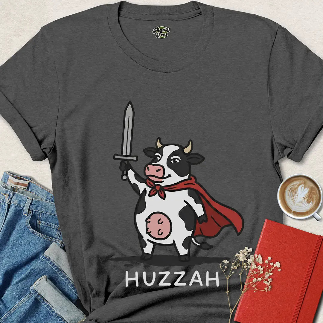 Funny Vegan Warrior Cow T-Shirt – Animal Rights Graphic Tee – Shop Now