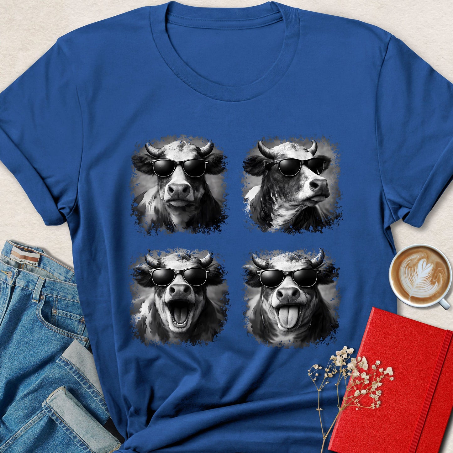 Funny Cow Vegan Shirt Animal Lover Plant Based Graphic Tee