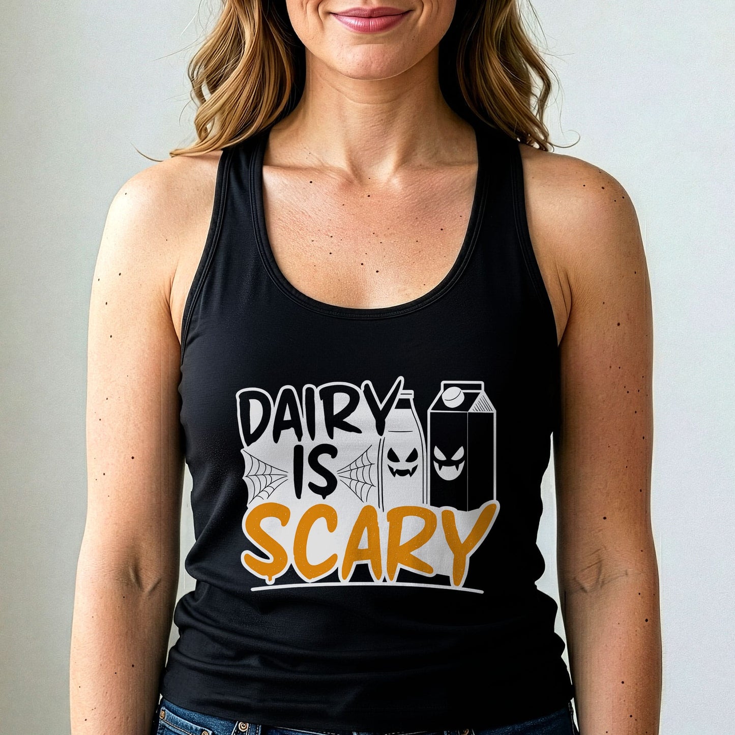 Dairy Is Scary Vegan Tank Top