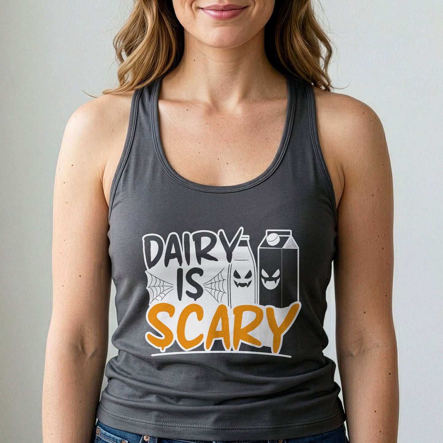 Dairy Is Scary Vegan Tank Top