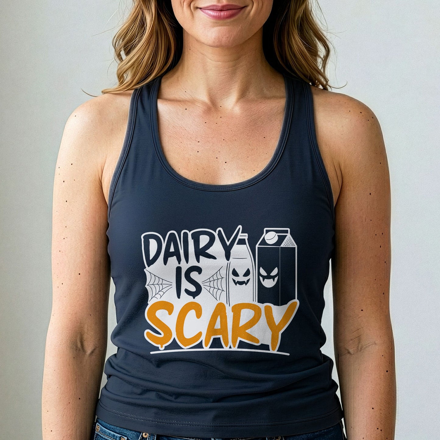 Dairy Is Scary Vegan Tank Top