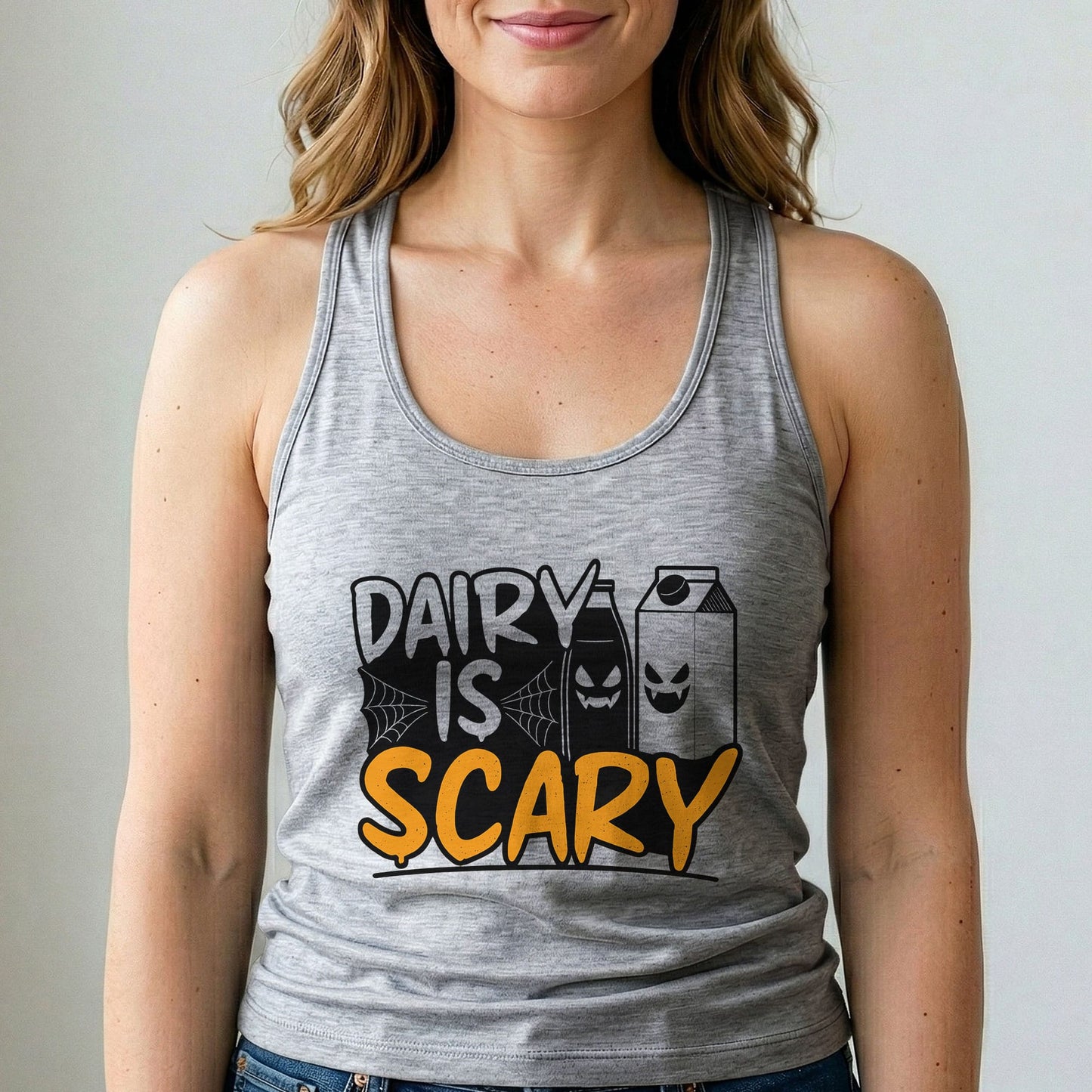 Dairy Is Scary Vegan Tank Top