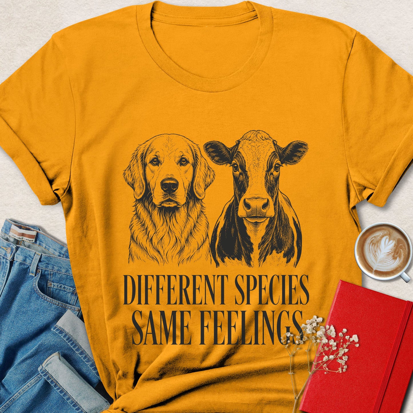 Different Species Same Feelings  T-Shirt