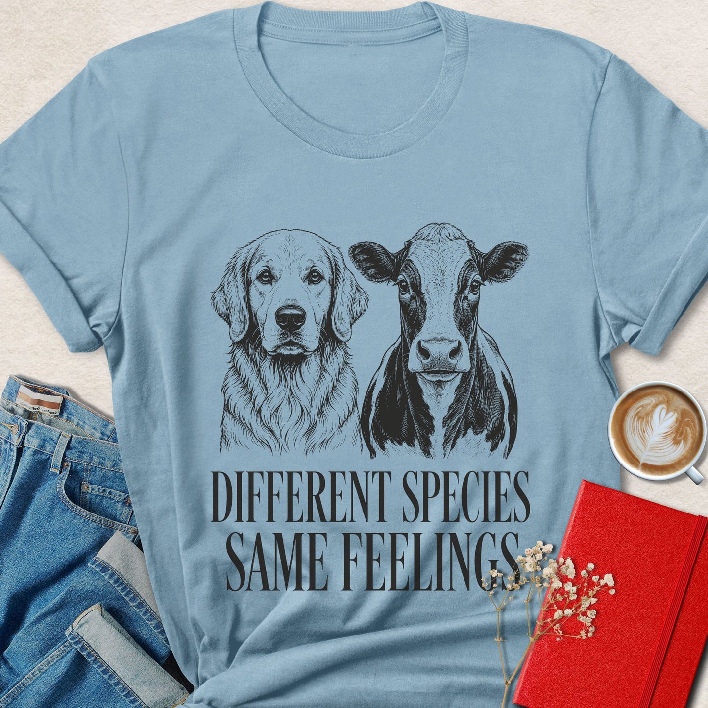 Different Species Same Feelings  T-Shirt