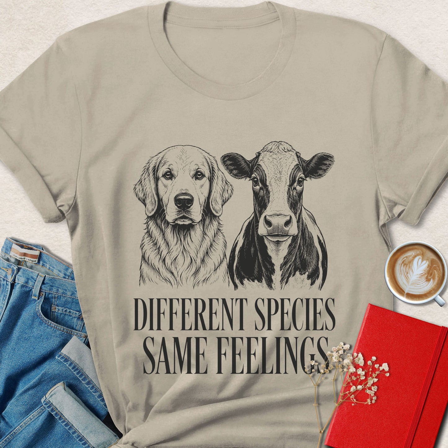 Different Species Same Feelings  T-Shirt