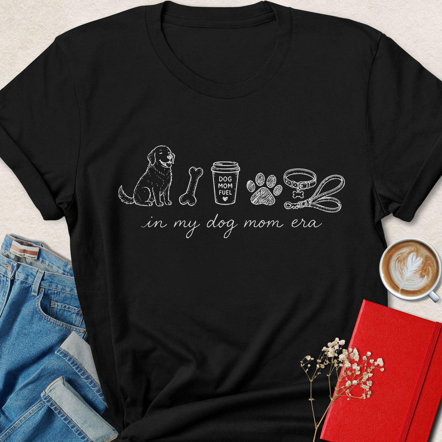 In My Dog Mom Era Vegan Shirt Dog Lover Animal Rights Tee