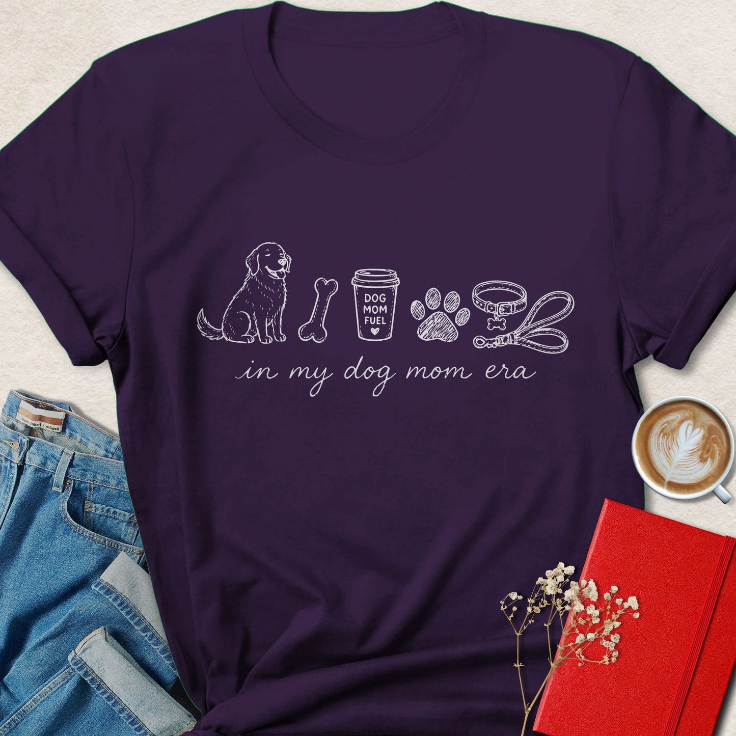 In My Dog Mom Era Vegan Shirt Dog Lover Animal Rights Tee