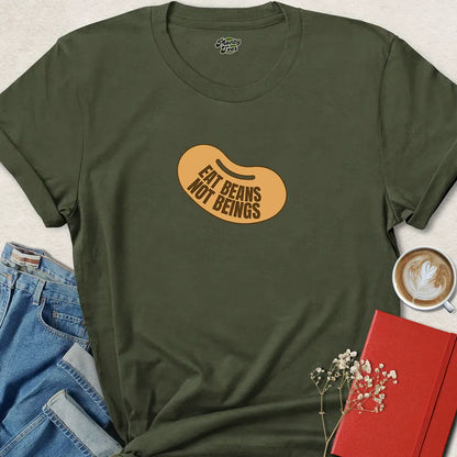 Eat Beans Not Beings Vegan Animal Rights Shirt