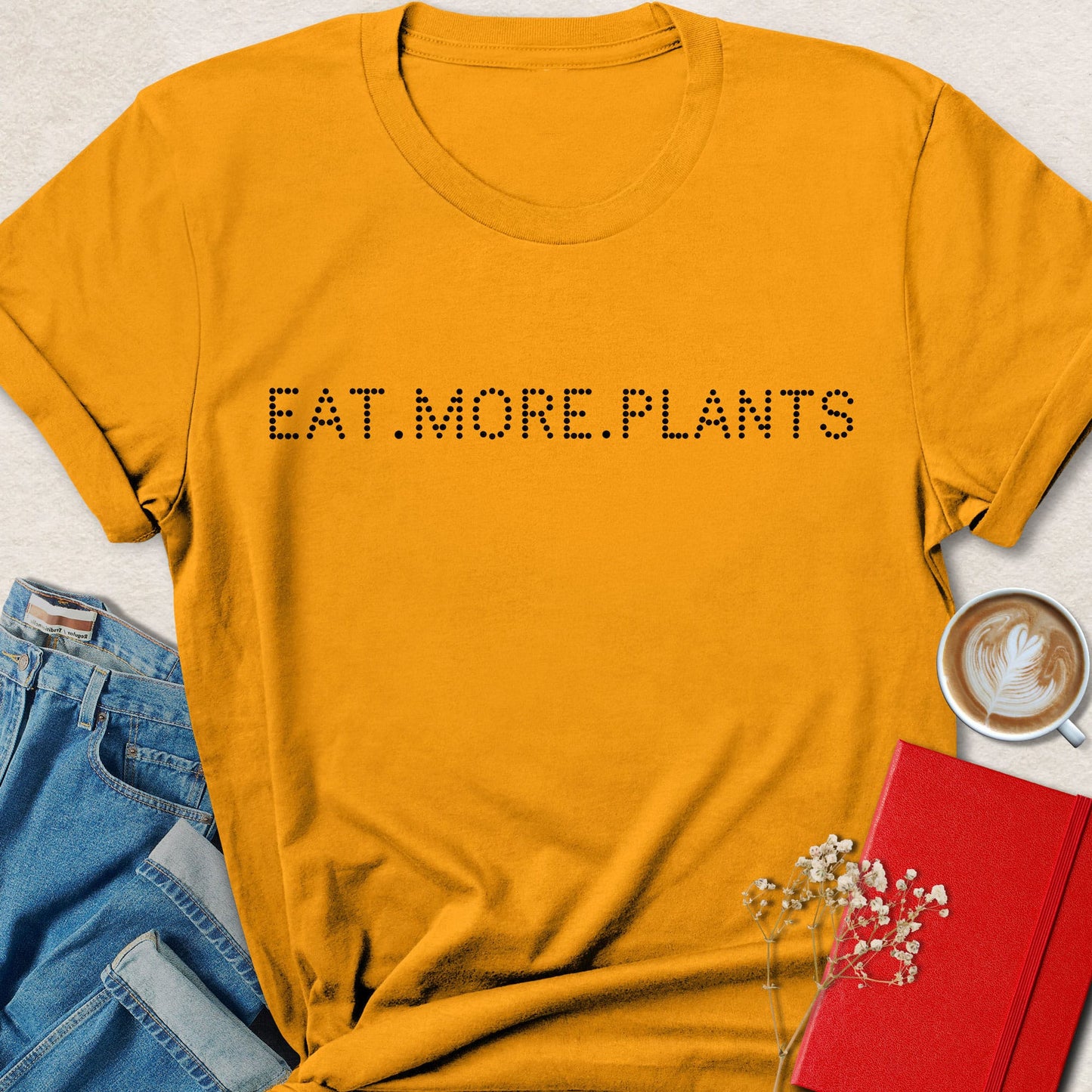 Eat More Plants Dotted T-Shirt