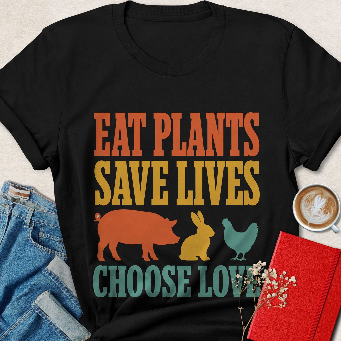 Eat Plants Save Lives T-Shirt