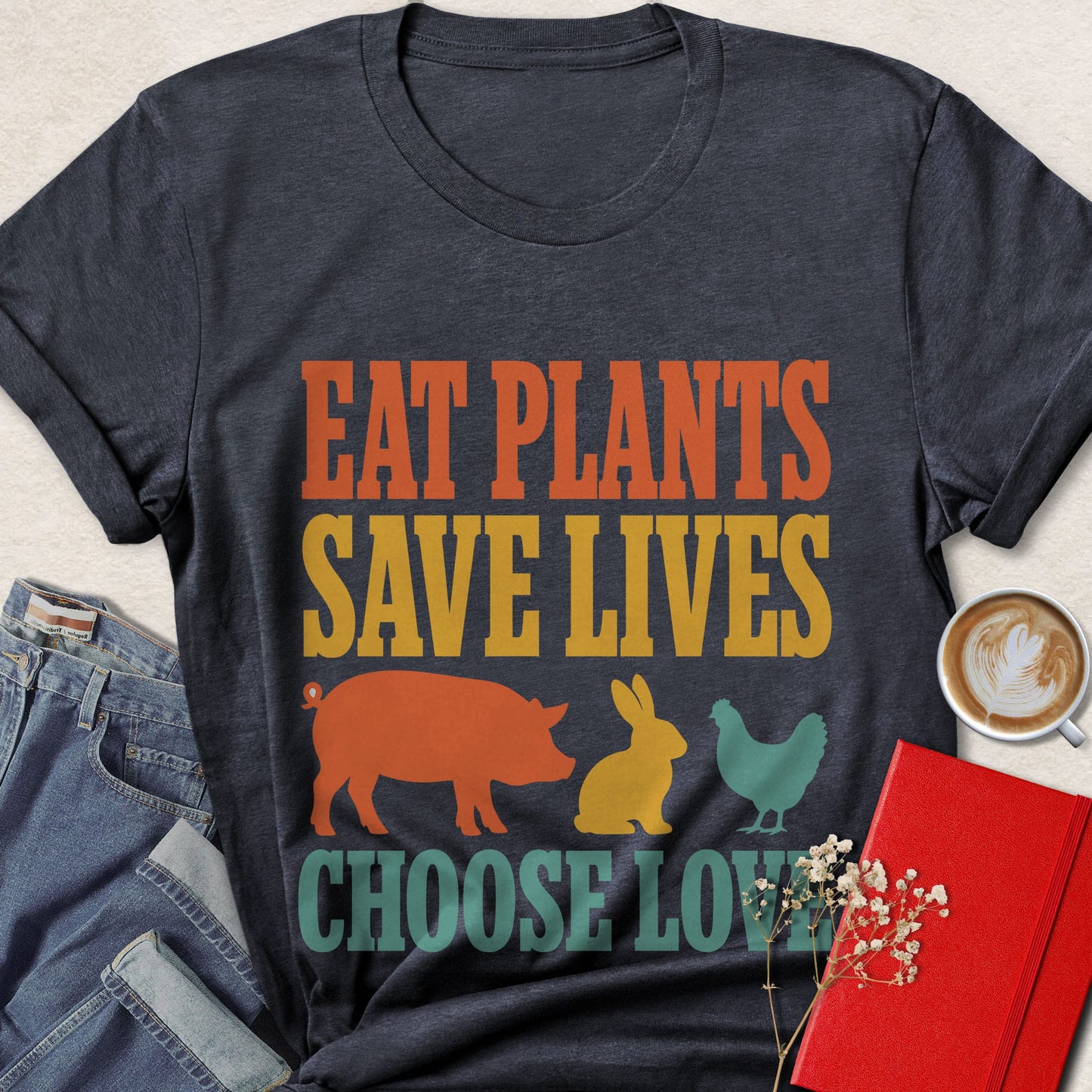 Eat Plants Save Lives T-Shirt