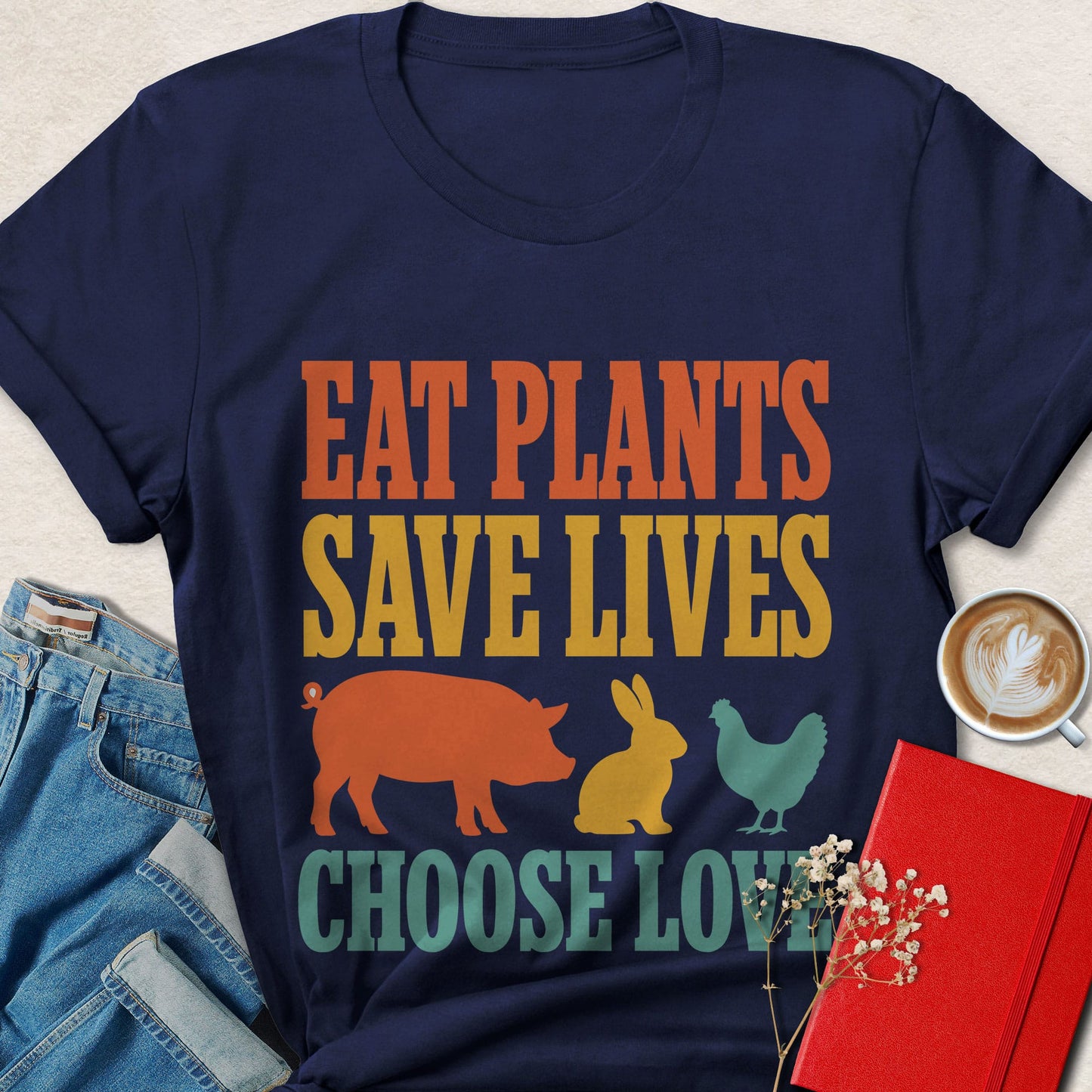 Eat Plants Save Lives T-Shirt