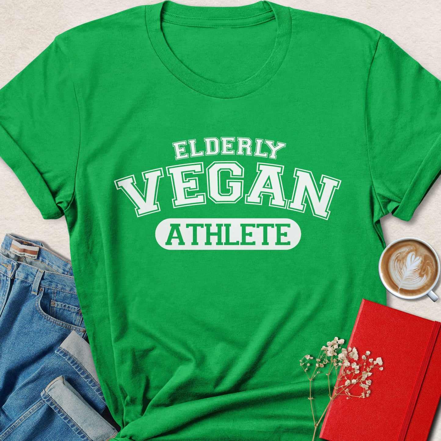 Elderly Vegan Athlete T-Shirt