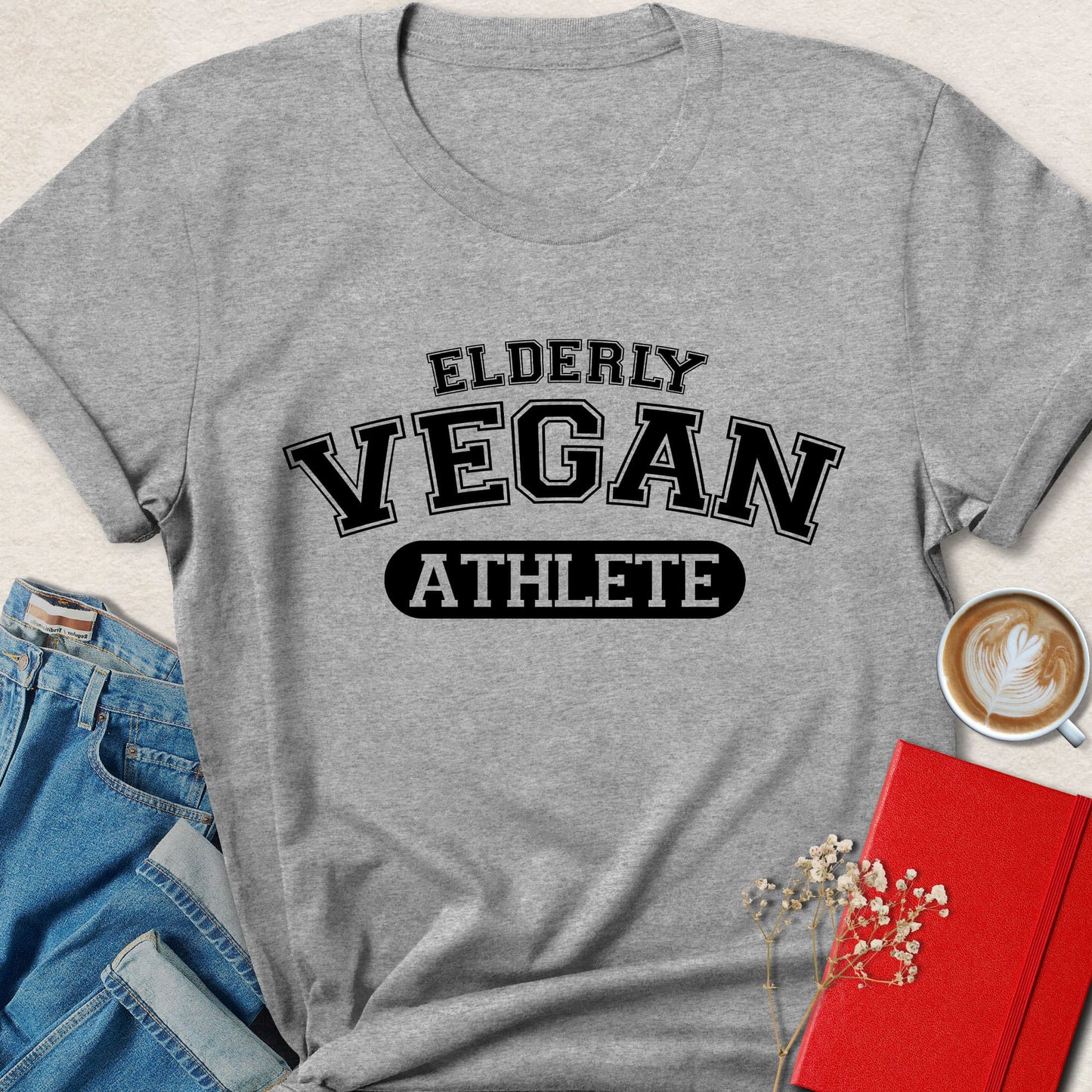 Elderly Vegan Athlete T-Shirt