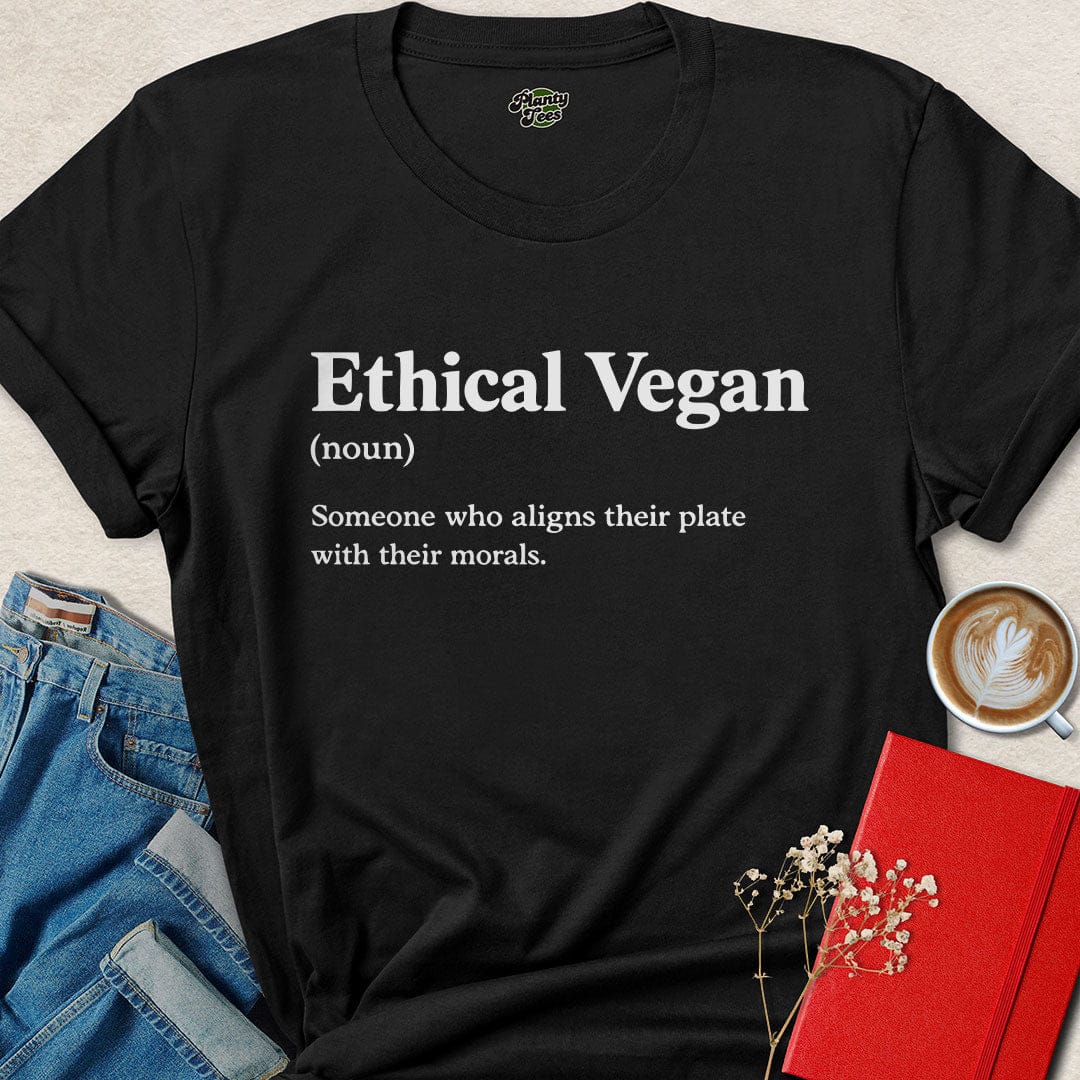 Ethical Vegan Definition Shirt – Morals Over Meat Tee