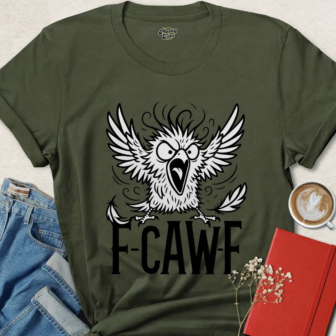 F-CAW-F Funny Vegan Shirt – Bold Animal Rights Statement Tee