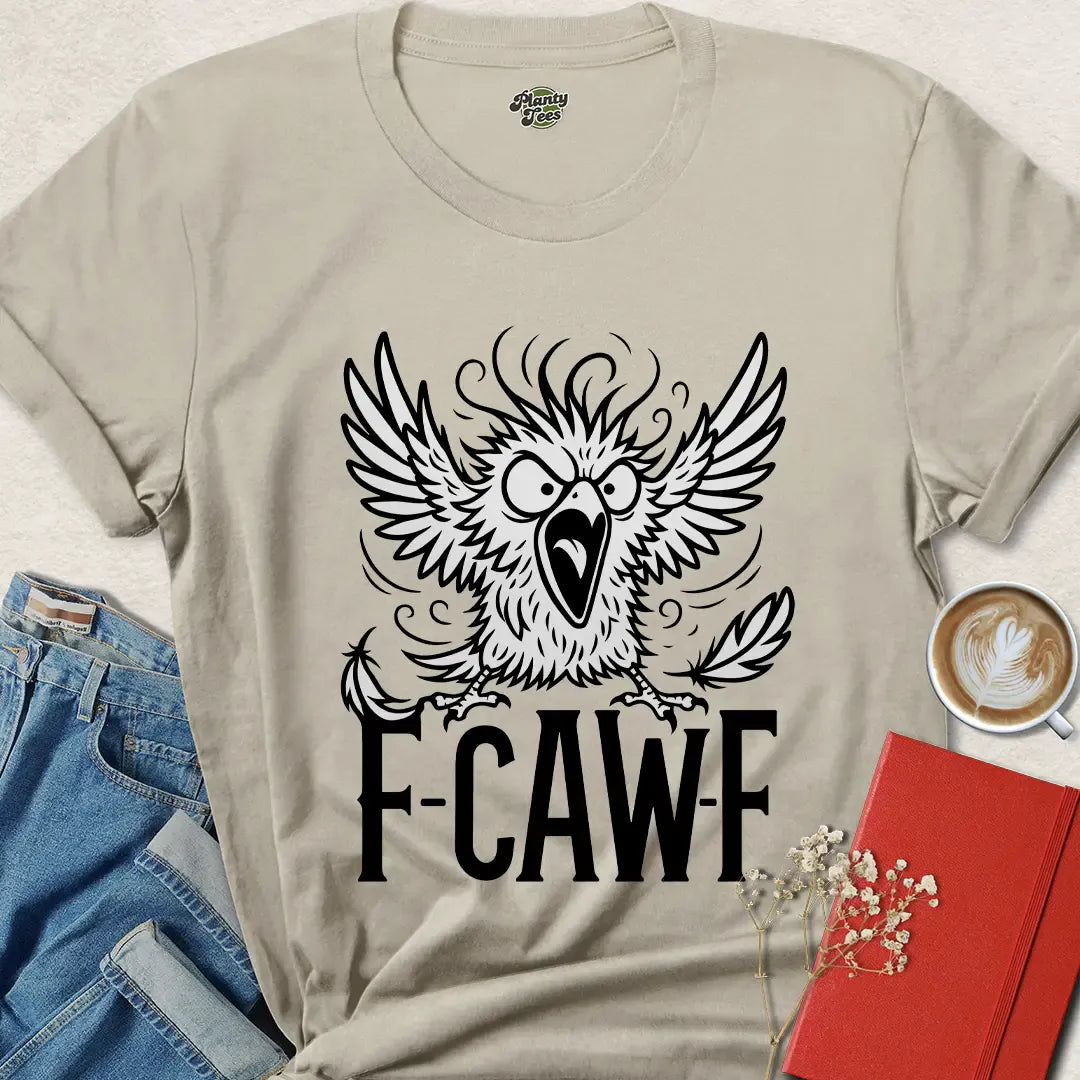 F-CAW-F Funny Vegan Shirt – Bold Animal Rights Statement Tee
