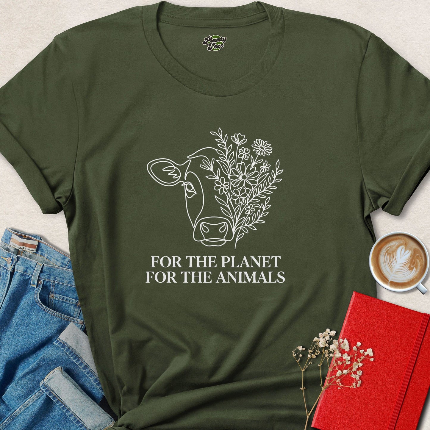 For The Planet For The Animals Vegan Shirt | Compassion Tee