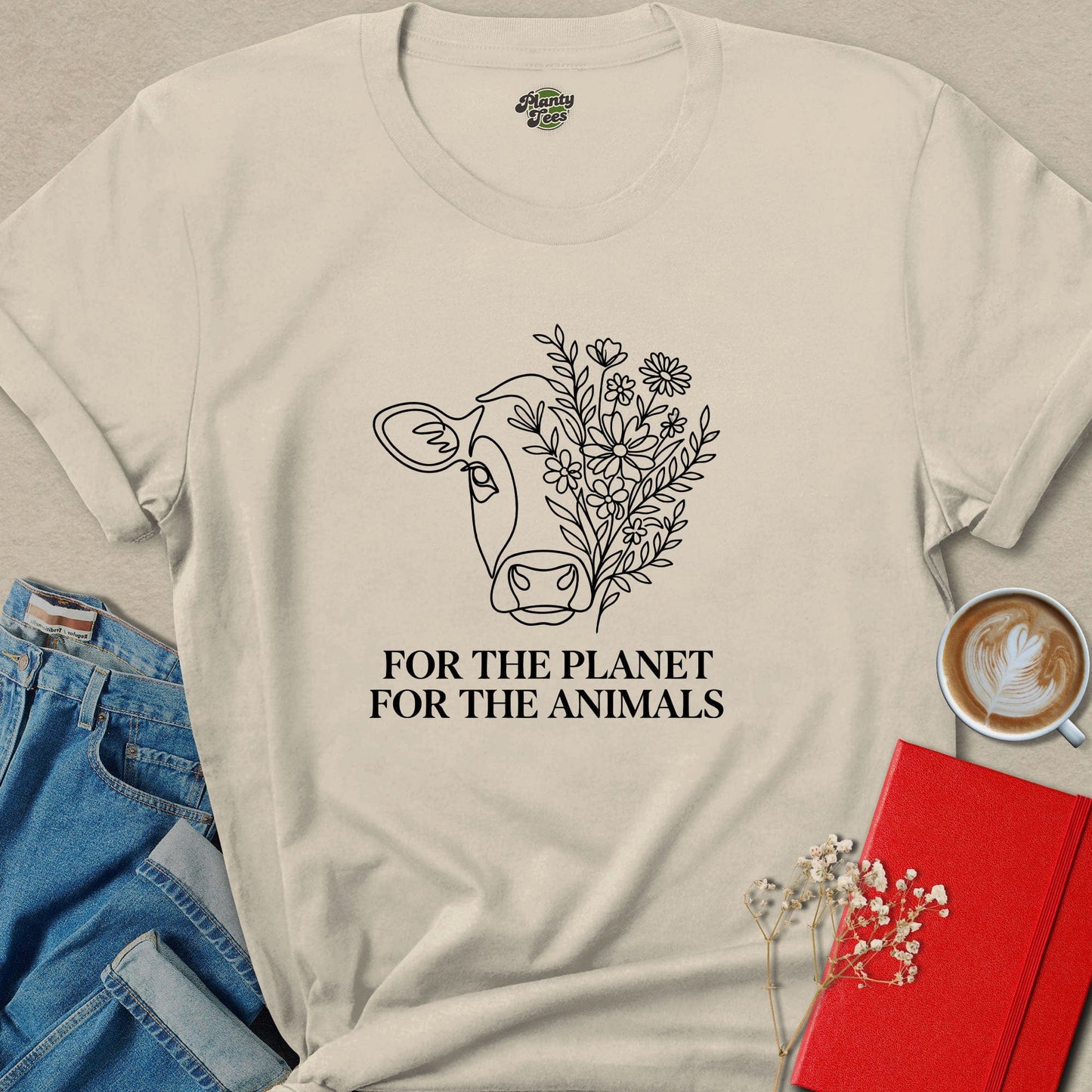 For The Planet For The Animals Vegan Shirt | Compassion Tee
