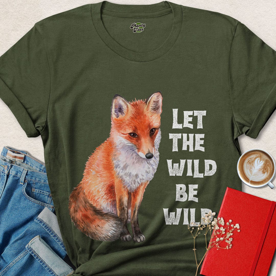 Let the Wild Be Wild, Fox, T-Shirt