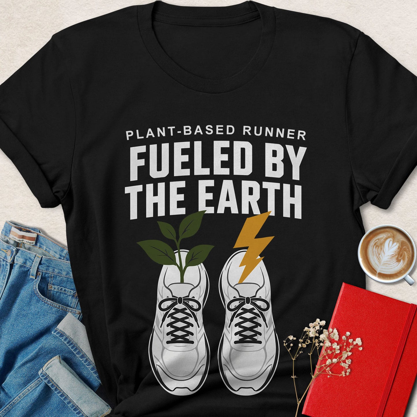 Fueled By The Earth T-Shirt — Plant-Based Runner Graphic Tee