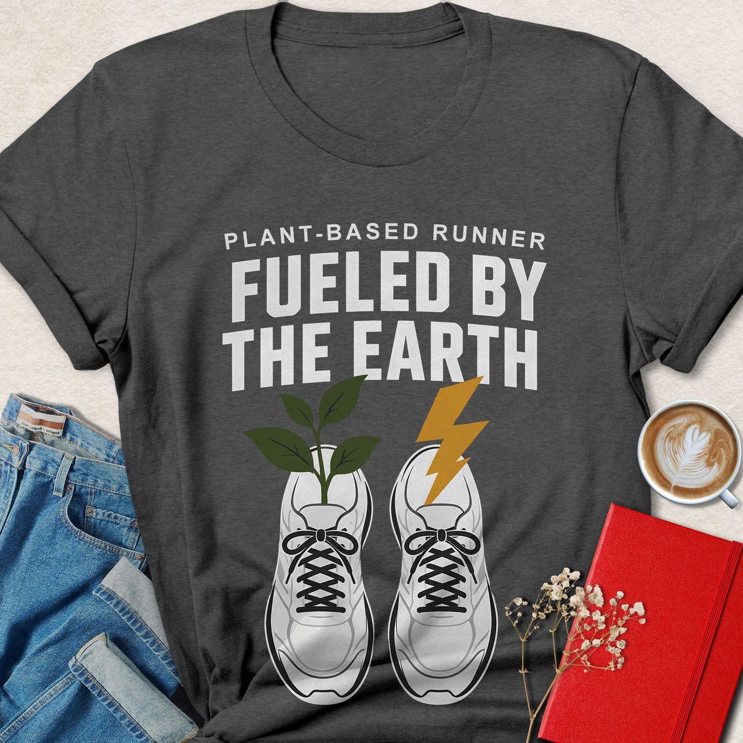 Fueled By The Earth T-Shirt — Plant-Based Runner Graphic Tee