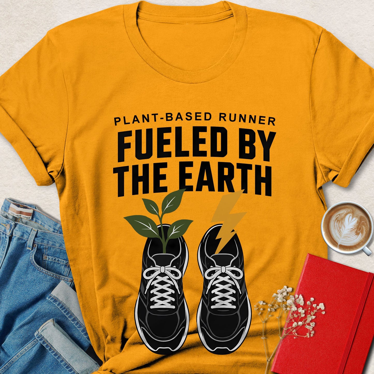 Fueled By The Earth T-Shirt — Plant-Based Runner Graphic Tee