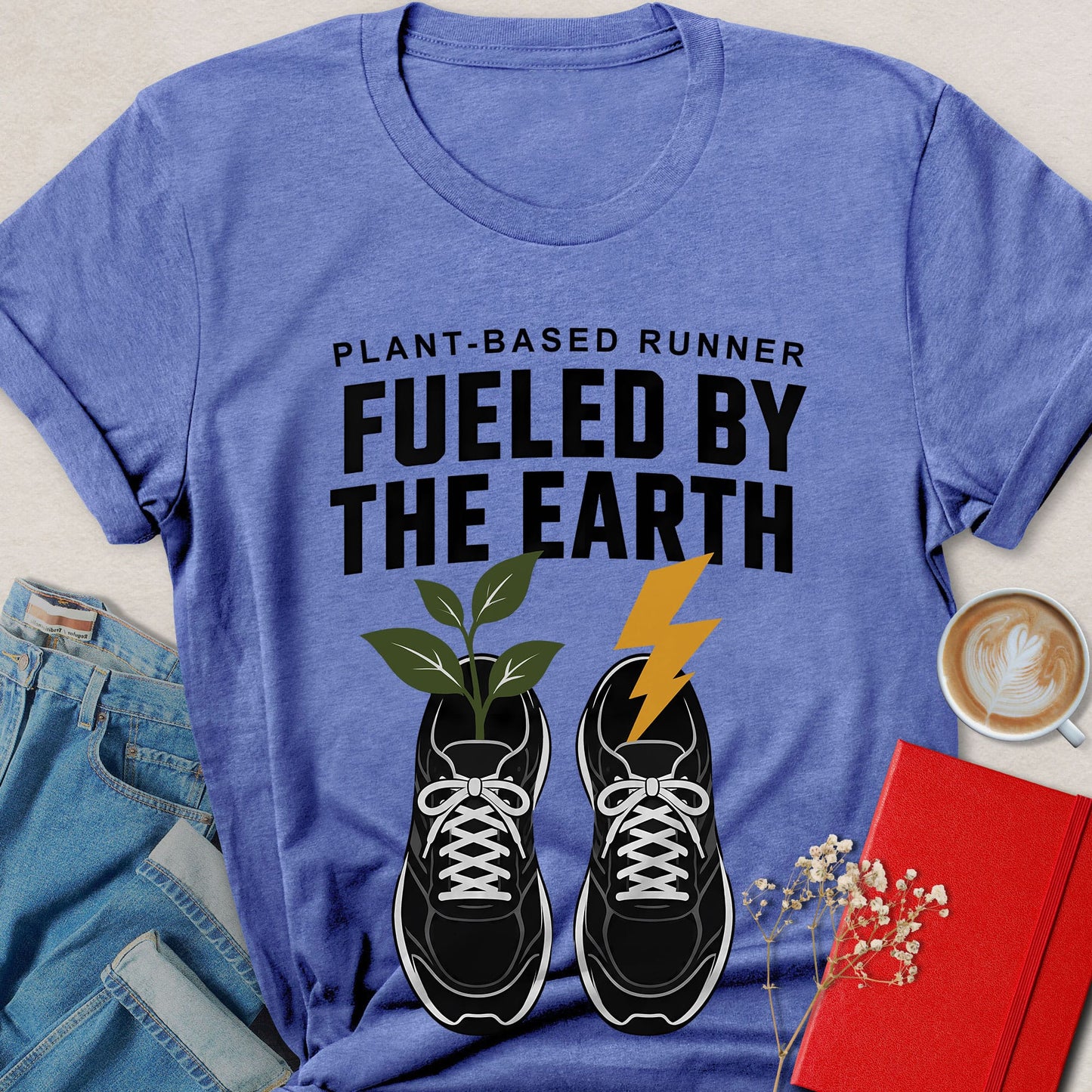 Fueled By The Earth T-Shirt — Plant-Based Runner Graphic Tee