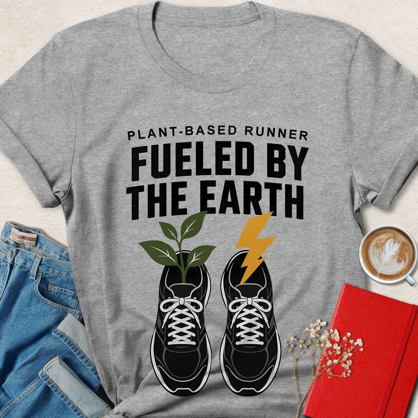 Fueled By The Earth T-Shirt — Plant-Based Runner Graphic Tee