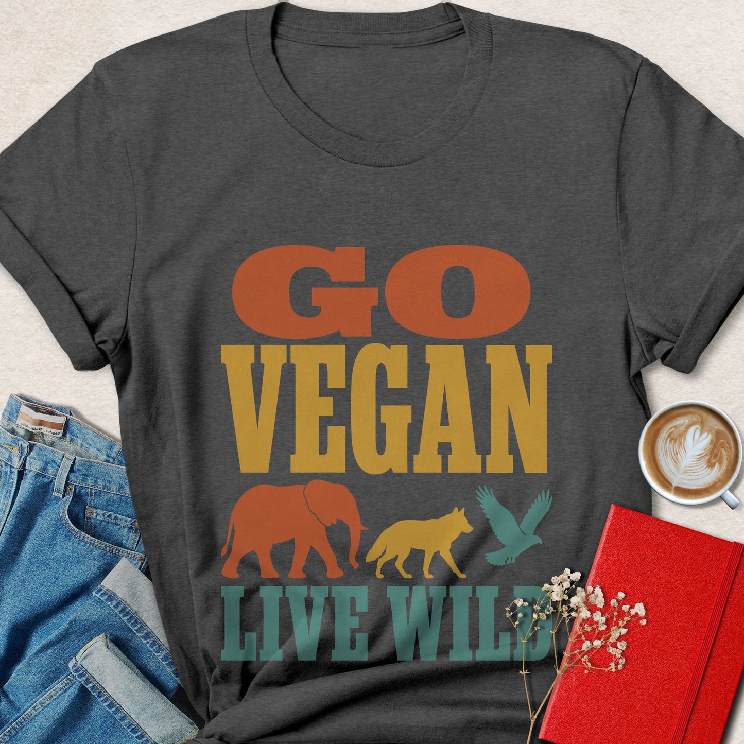 Go Vegan Live Wild T‑Shirt