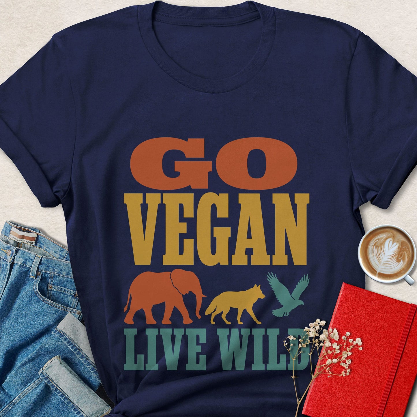 Go Vegan Live Wild T‑Shirt