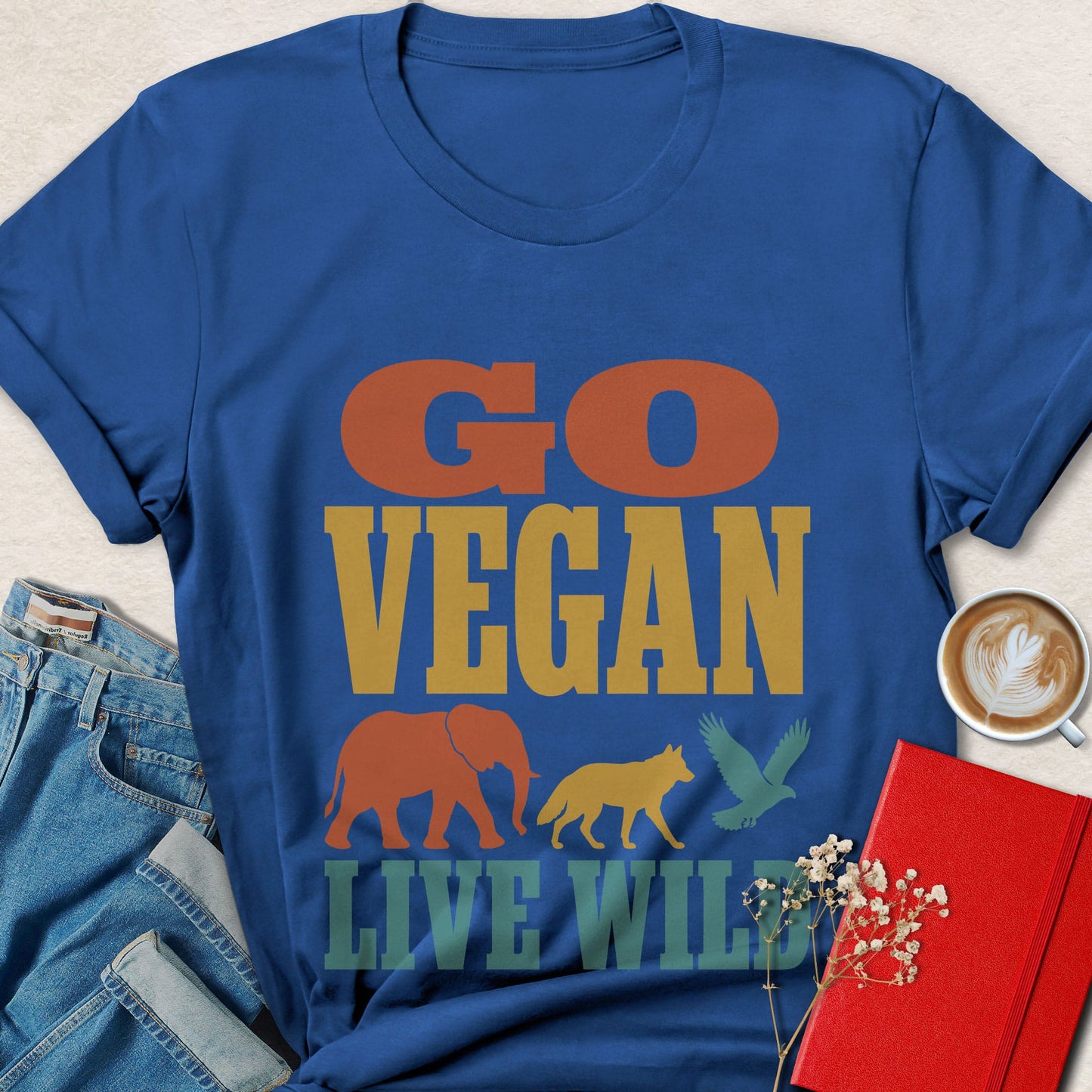 Go Vegan Live Wild T‑Shirt