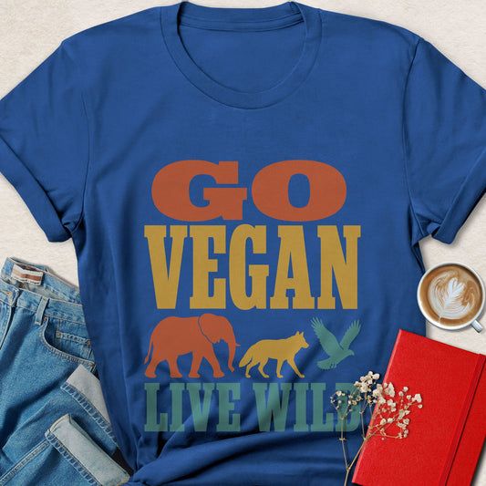 Go Vegan Live Wild T‑Shirt