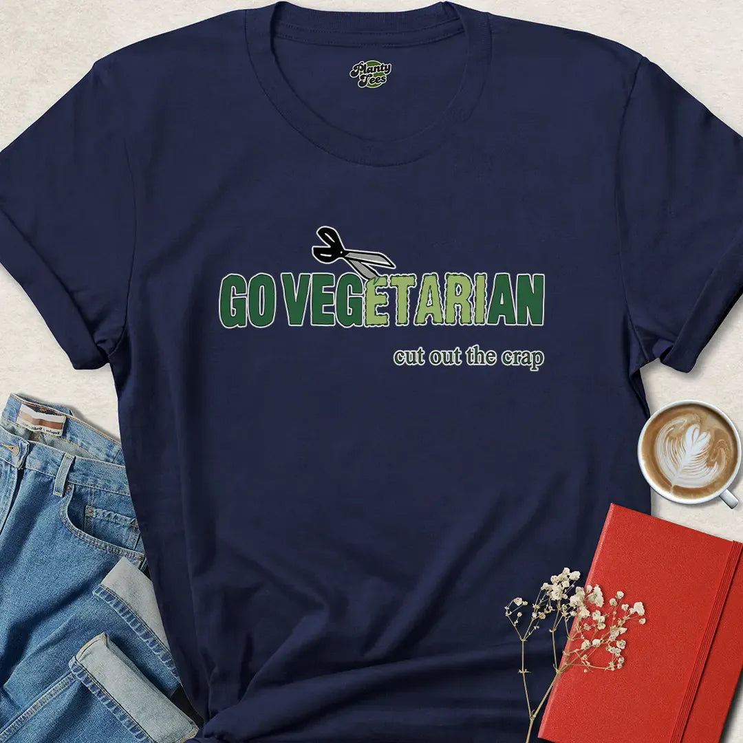 Go Vegan Shirt - Funny Plant-Based Tee with Bold Message