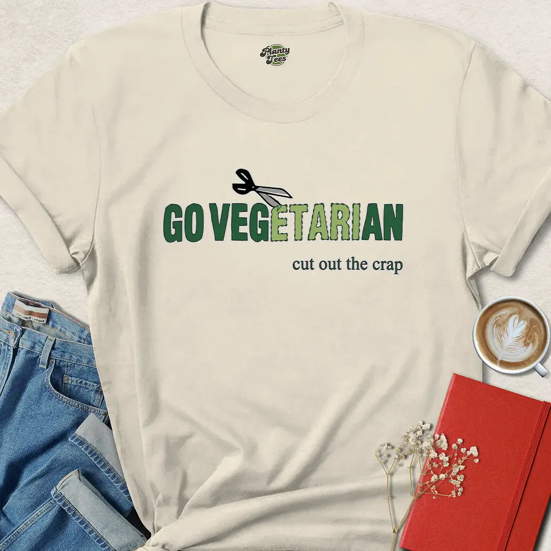 Go Vegan Shirt - Funny Plant-Based Tee with Bold Message