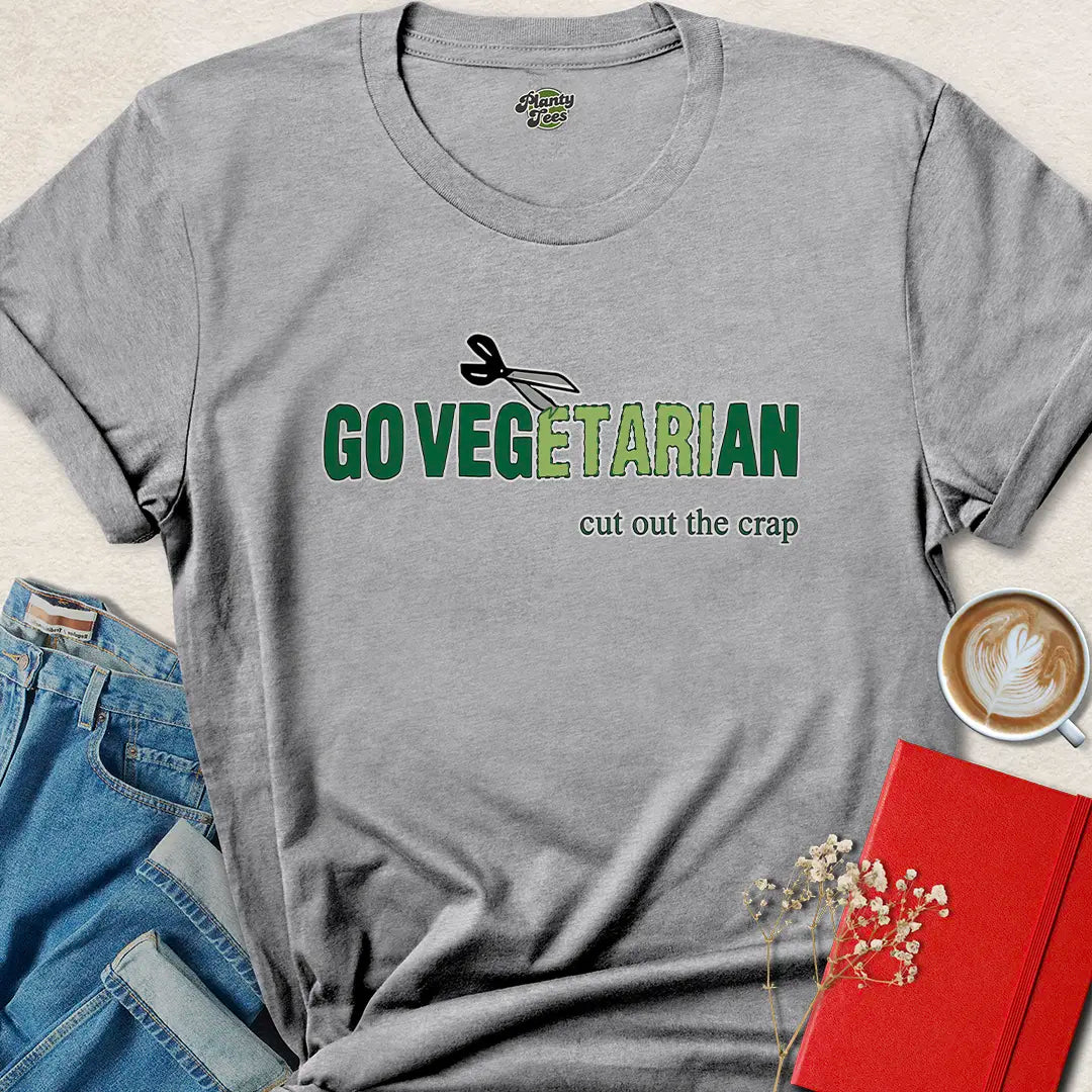Go Vegan Shirt - Funny Plant-Based Tee with Bold Message