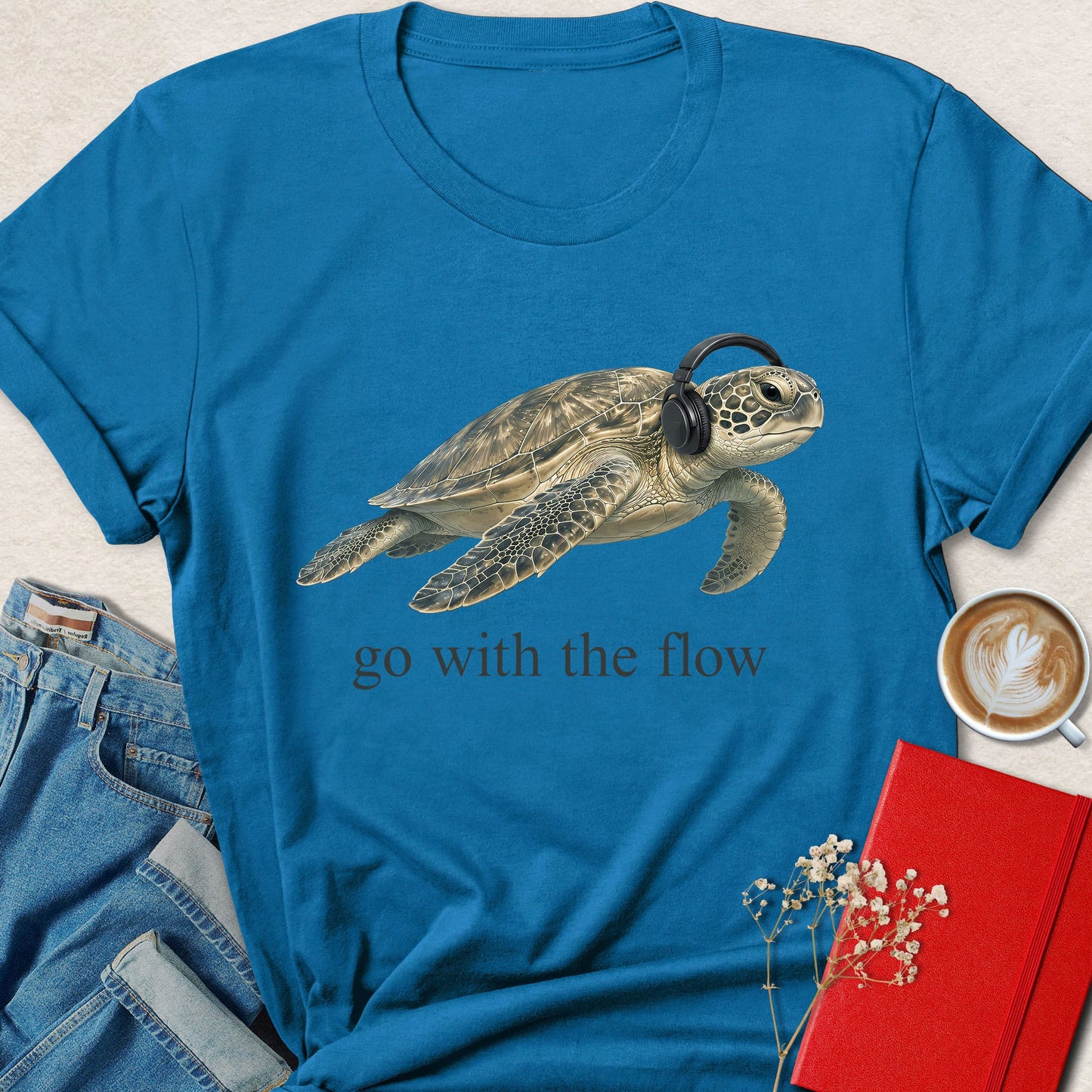 Go with the Flow Sea Turtle T-shirt