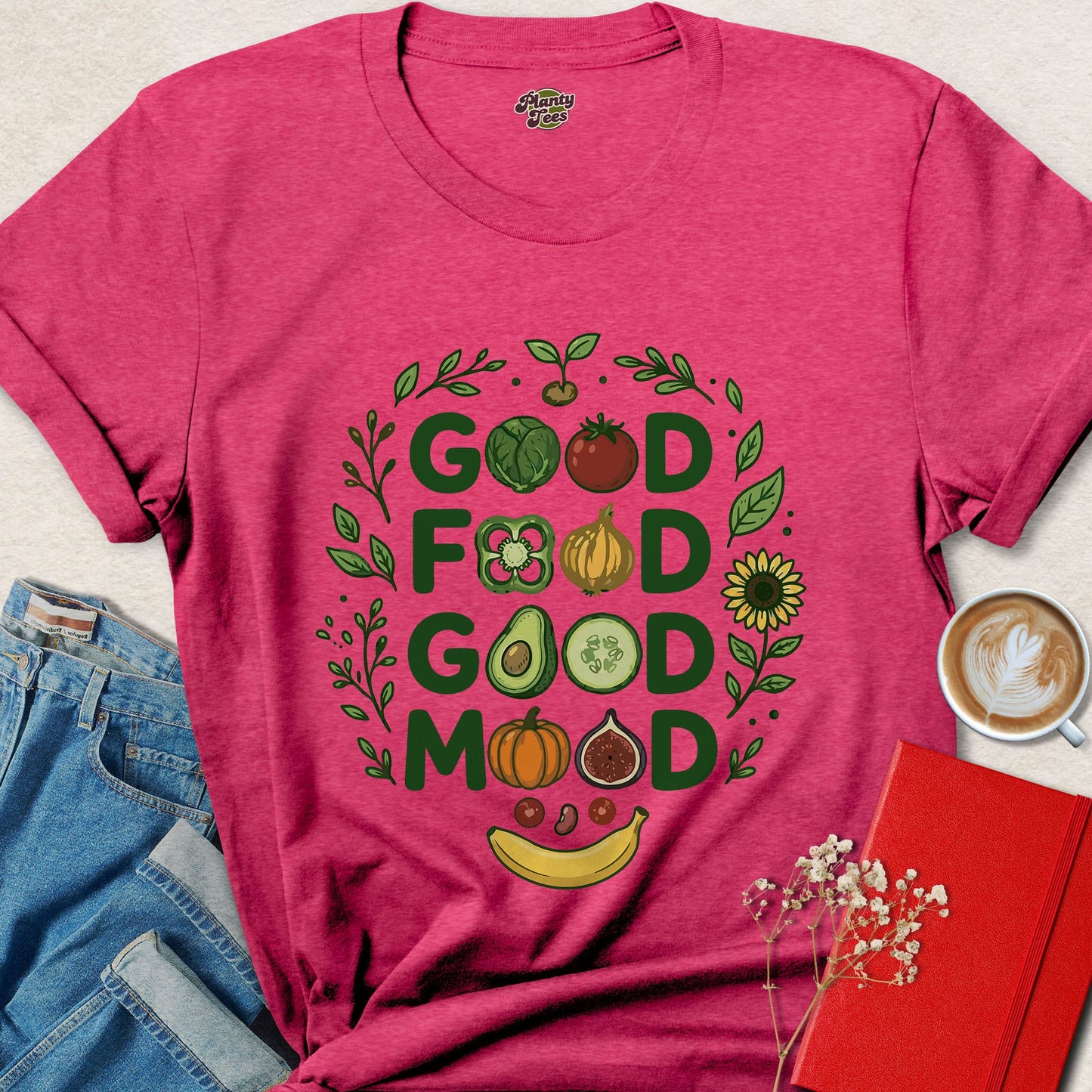 Good Food Good Mood Vegan Shirt