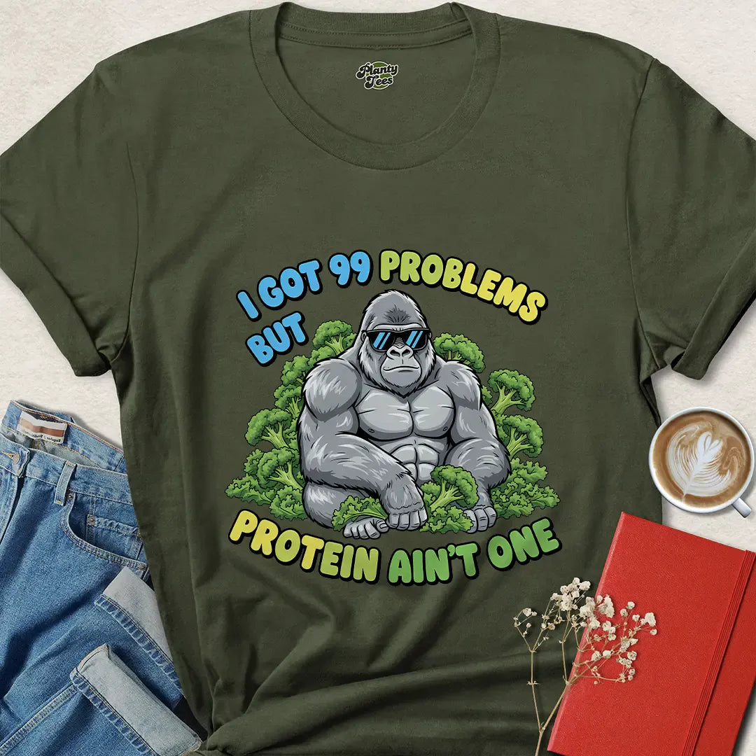 Vegan Gorilla Protein Shirt – Funny Plant-Based Gym Tee