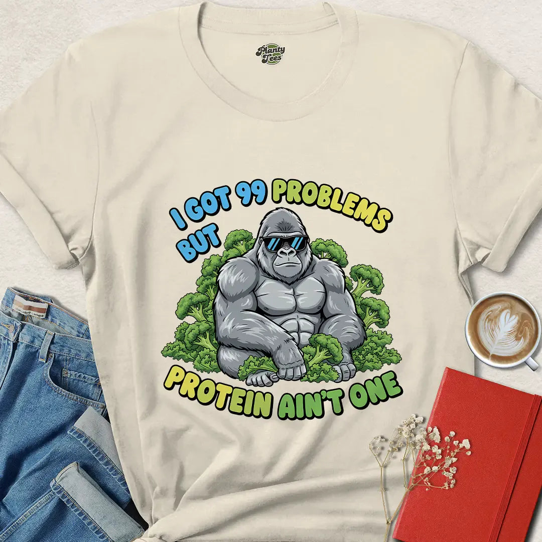 Vegan Gorilla Protein Shirt – Funny Plant-Based Gym Tee