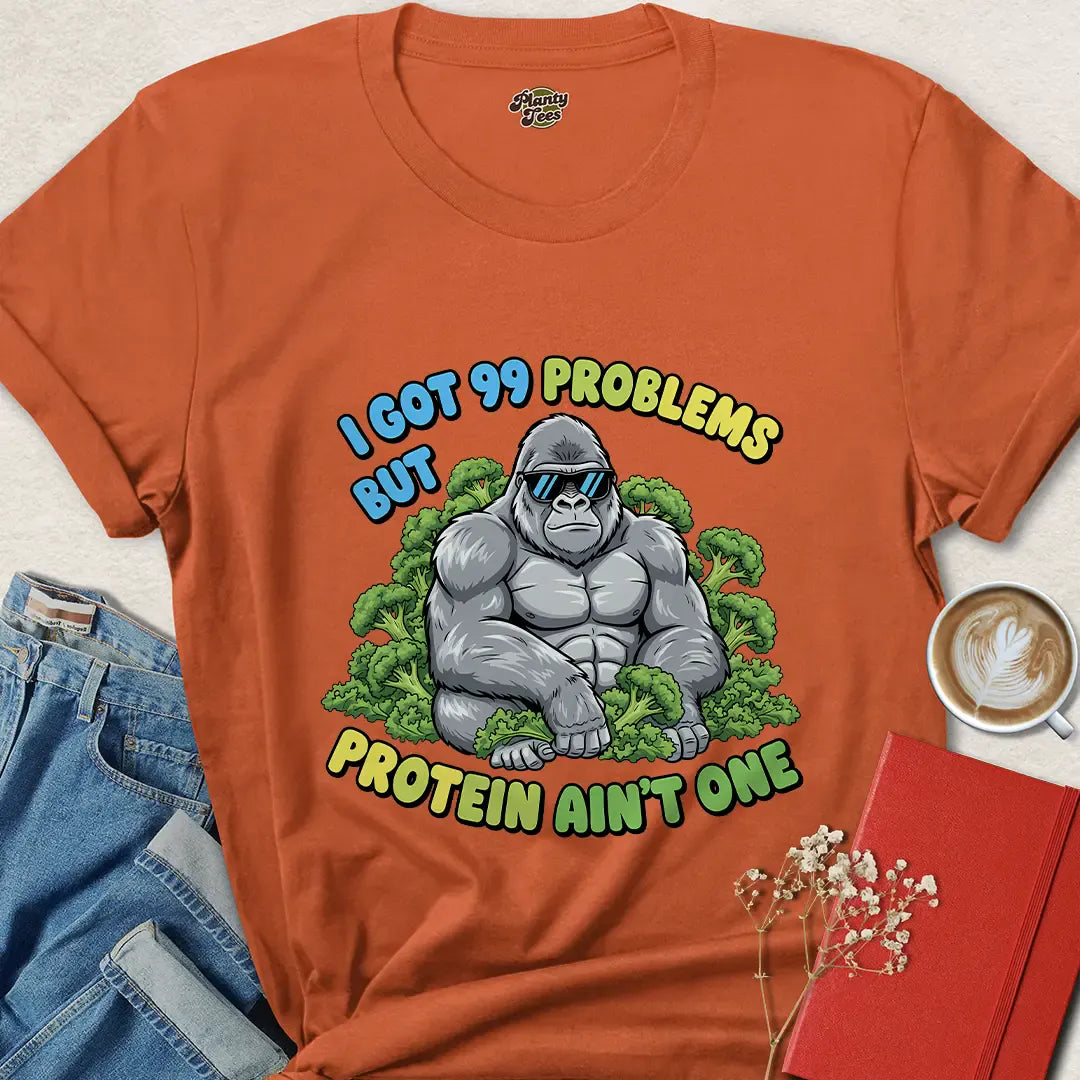 Vegan Gorilla Protein Shirt – Funny Plant-Based Gym Tee