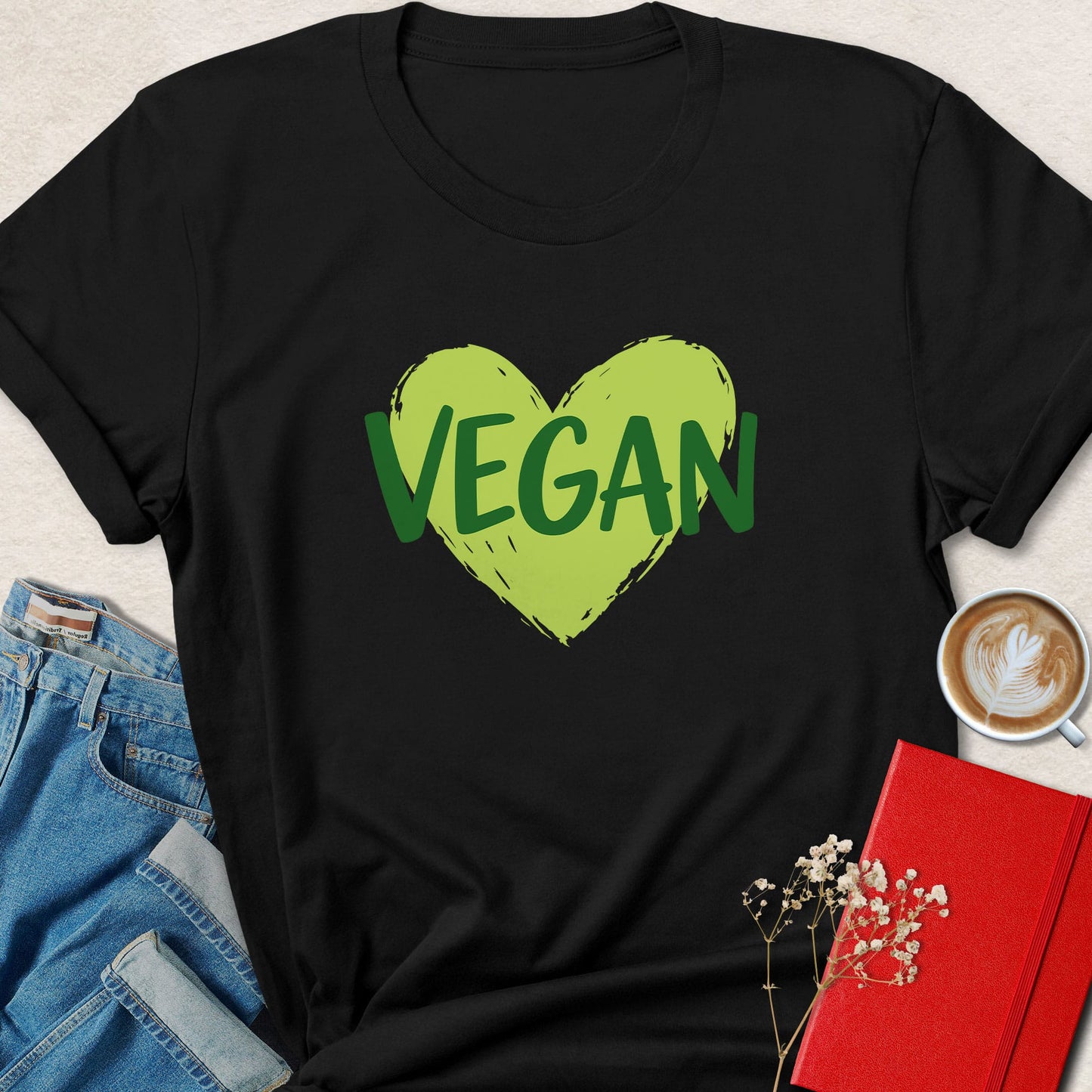 Vegan Heart Graphic T-Shirt