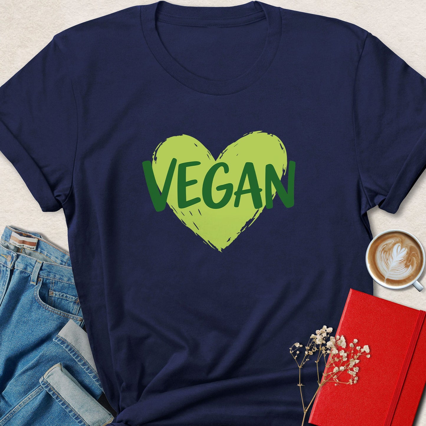 Vegan Heart Graphic T-Shirt